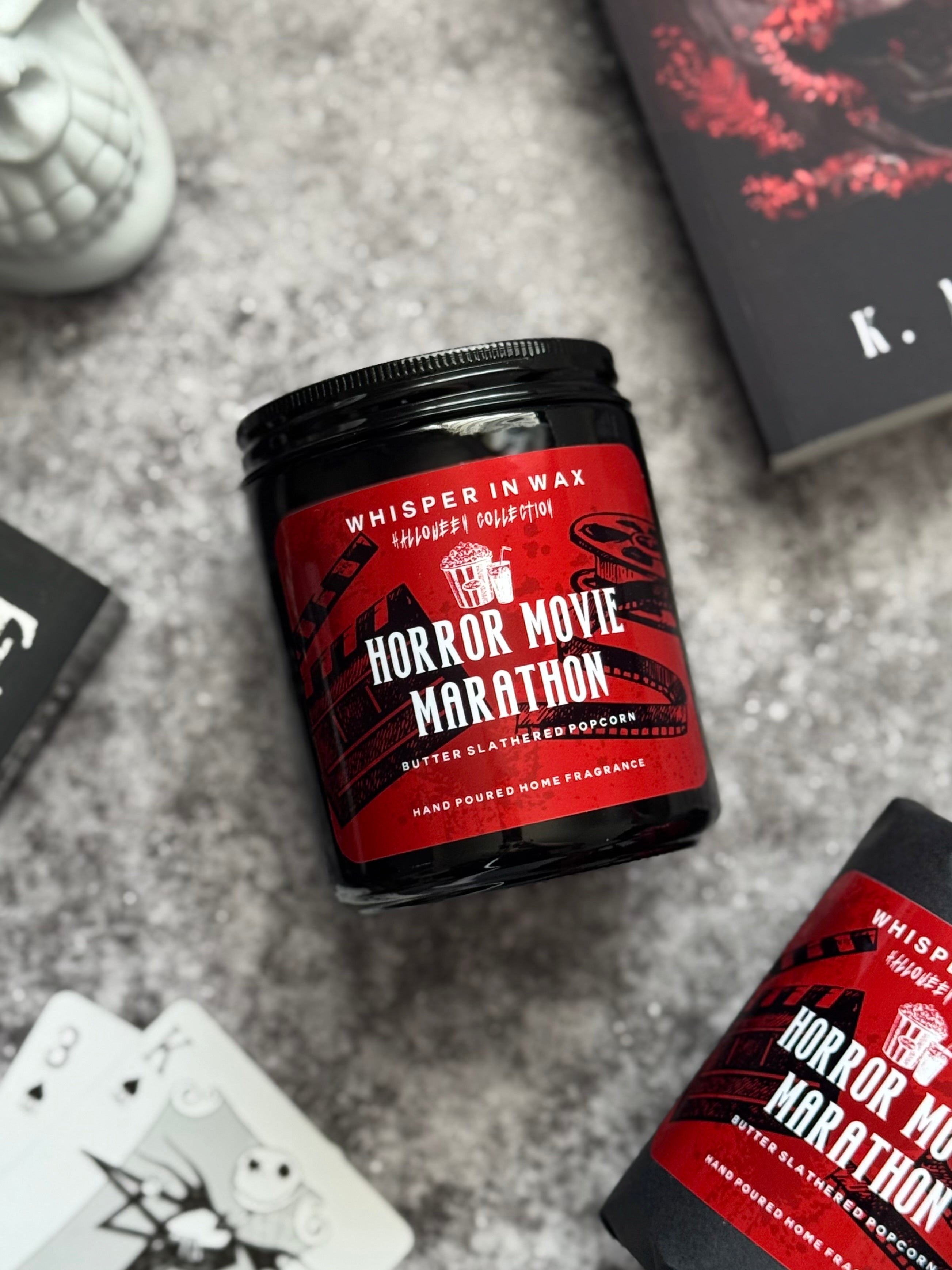 Horror Movie Marathon Candle