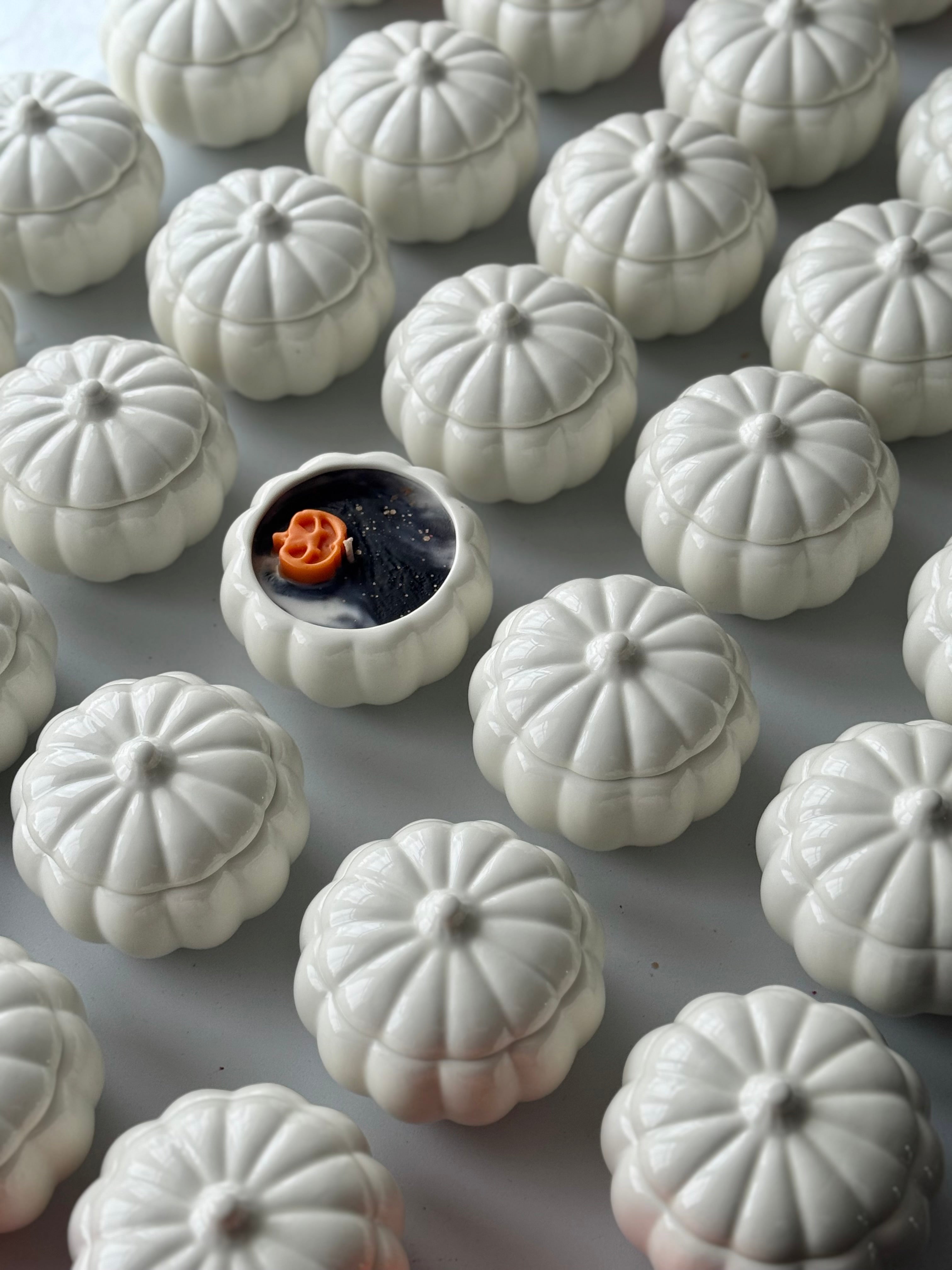 Ceramic Pumpkin Candle