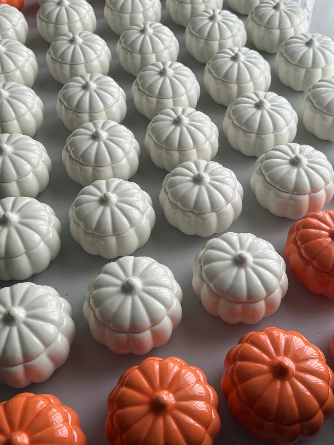 Ceramic Pumpkin Candle (Orange)