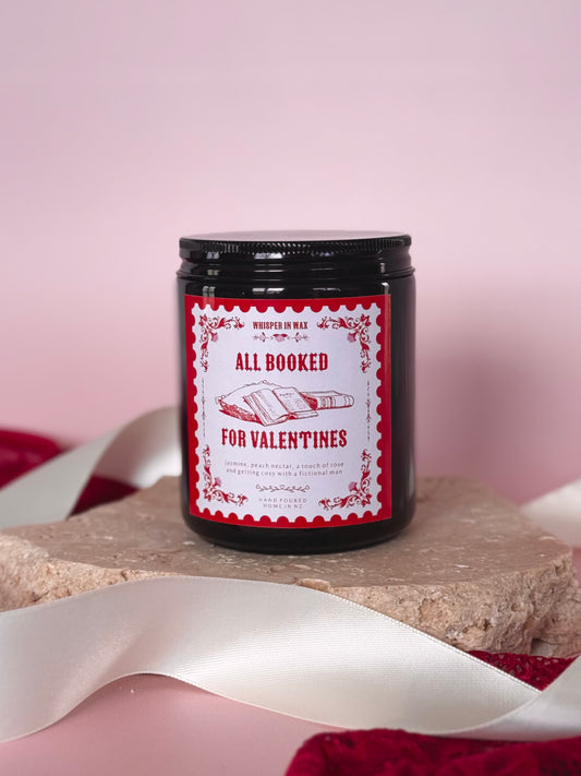 All Booked For Valentines Candle