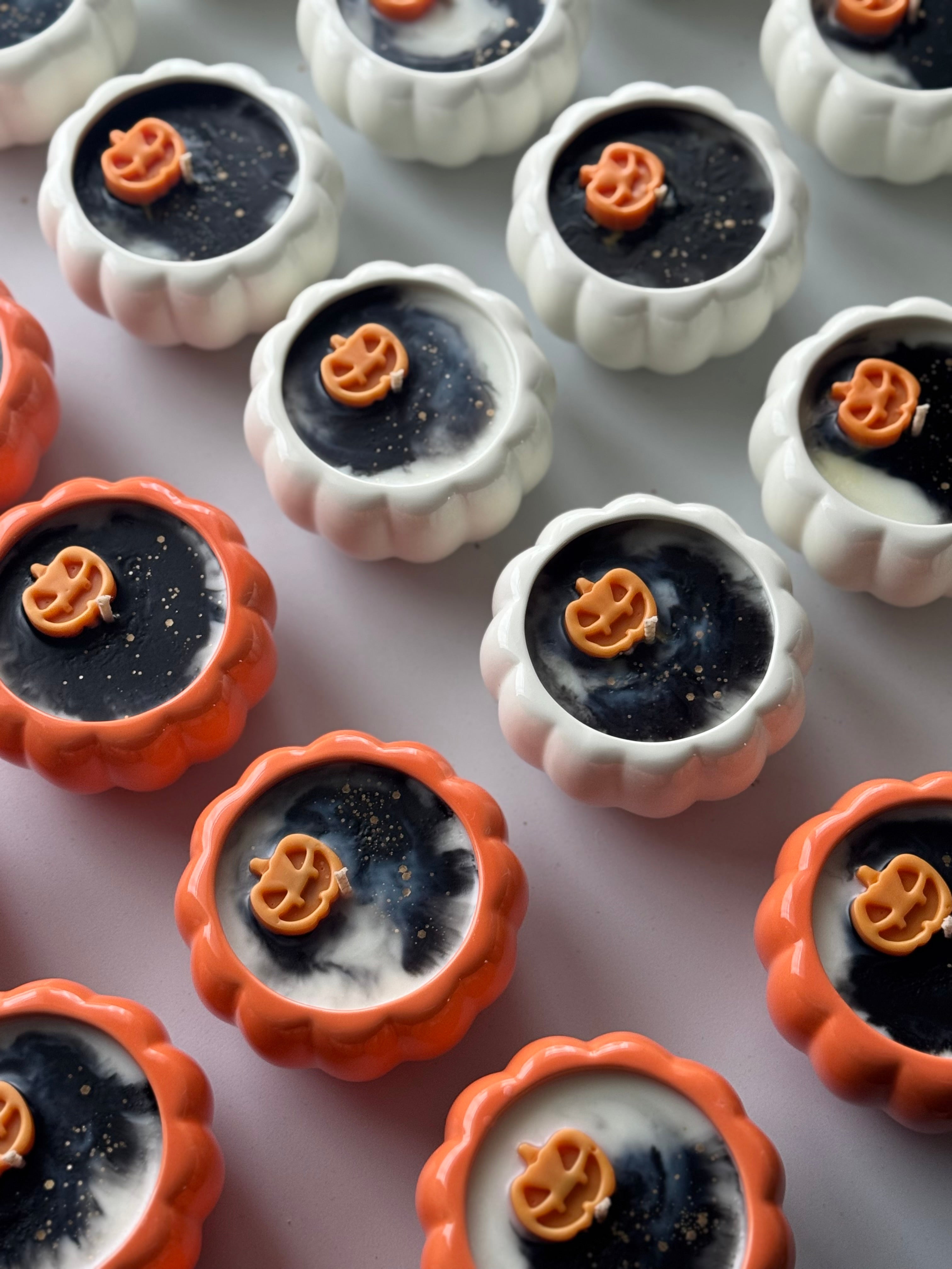 Ceramic Pumpkin Candle