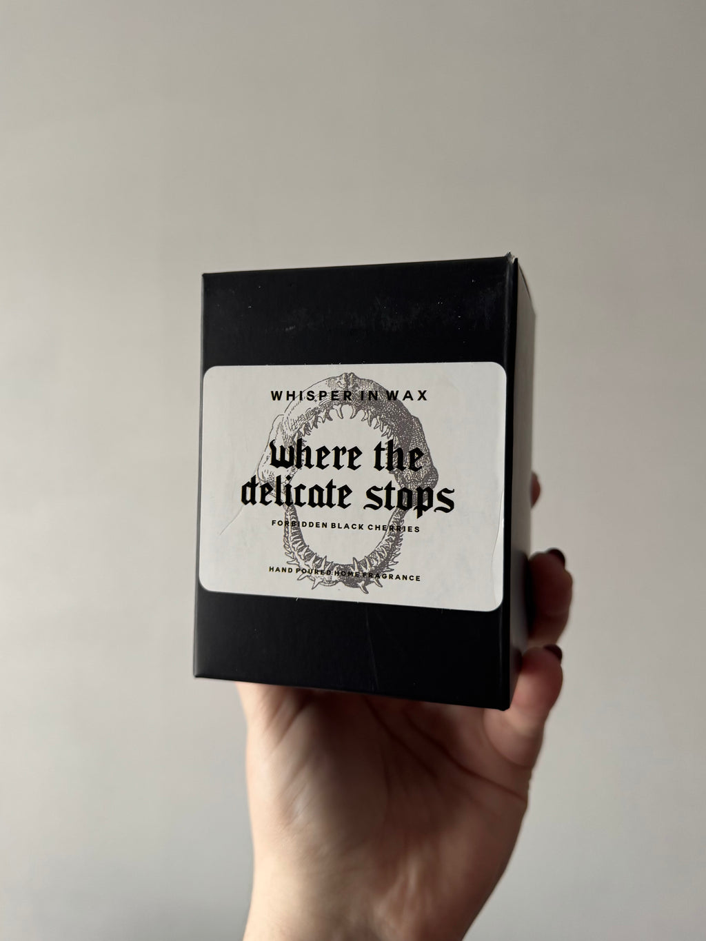 Where The Delicate Stops Candle