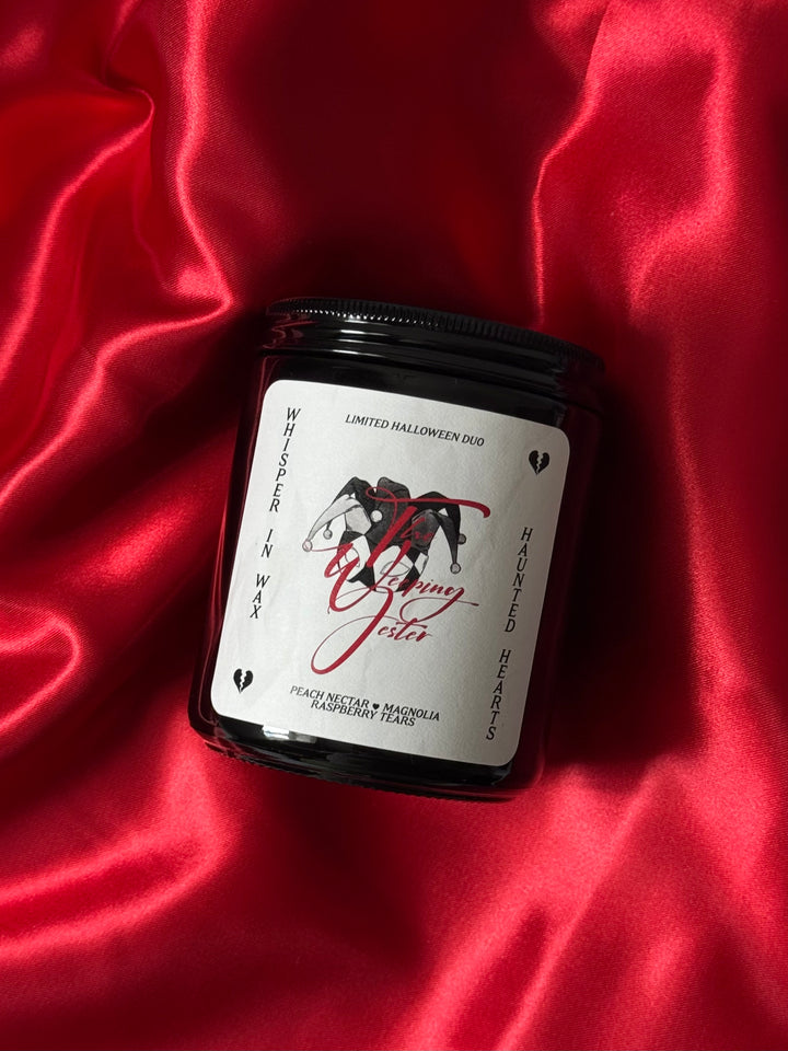 The Weeping Jester Candle ✦ Halloween Haunted Hearts Duo